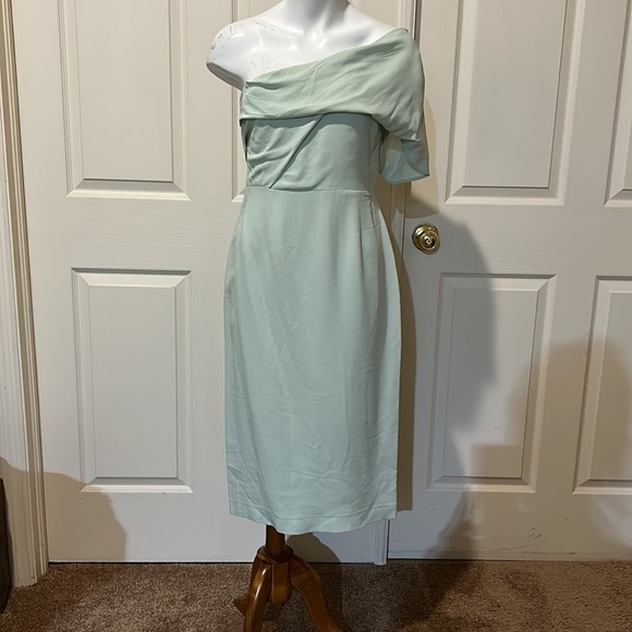 Reiss Riana Midi One Shoulder Dress. NWT Size 4 - Picture 3 of 16